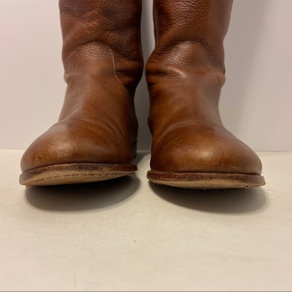 Tory Burch Brown Leather Studded Riding Boots 8.5 - Picture 10 of 15